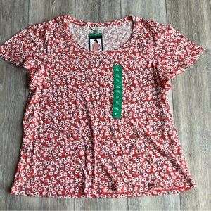 Lucky Brand Womens Short Sleeve Floral Tee T-shirt Size XL NWT